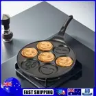 7 Cup Pancake Pan Non-stick Griddle Pancake Maker for Kids Breakfast(Black) AU
