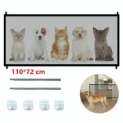 Retractable Dog Pet Mesh Gate Pets Barrier Baby Kid Safety Fence Outdoor Guard