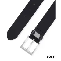 在飛比找蝦皮購物優惠-Hugo Boss 皮帶 黑 正品 官方Size 105 (