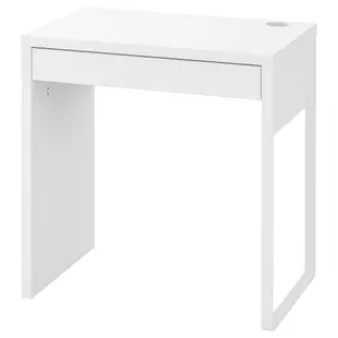 北歐工業LOFT風格經典IKEA宜家MICKE書桌工作桌電腦桌辦公桌/白色/73x75x50/二手八成新/特$1180