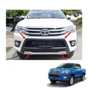 Front Bumper Cover Guard Matte Black For Toyota Hilux Revo SR5 Hi-Lift 2015 - 17 (for: Toyota)