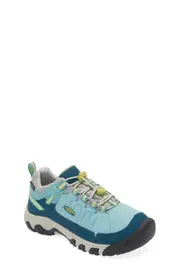 KEEN Kids' Targhee IV Waterproof Hiking Shoe in Reef Waters/Daiquiri Green at Nordstrom, Size 1 M