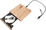 PHENOFICE Type c External DVD Drive USB 3.0 Portable DVD Burner Wood Grain DVD Player for Pc Notebook