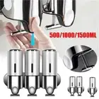 Bathroom Foam Soap Dispenser Hand Sanitizer Holder Wall Mount Shampoo Dispenser