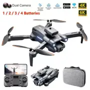 Drone X WIFI FPV With 6K HD Dual Camera Selfie Brushless Foldable RC Quadcopter