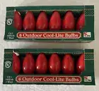 C 9 1/4 Replacement Light Bulbs Red 2 Packs of 6 Outdoor 7W 120V New Kmart