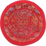 JOINPAYA 1pc Handmade Buddhism Singing Bowl Mat Cloth Cushion for Buddha Sound Bowl Lightweight Portable Unique Embroidered Design Essential Buddhist Pad