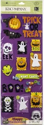 Adhesive Chipboard-Spooky Halloween