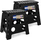 2PACK Folding Step Stool - 13" Height Premium Heavy Duty Foldable Stool for Kids