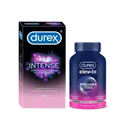 Durex Intense Performance Combo Pack - Durex Intense Condoms + Elevate Performa Capsules