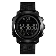 Calories Pedometer Call Message Reminder Remote Camera Milanese Strap Bluetooth Smart Watch