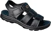 [VOODUE] Men Genuine Leather Sandals Hook Loop Outside Men Leather Slippers Soft-soled Male Casual Sandals Non-slip