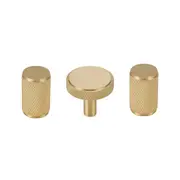 Brass Handle Modern Simple Knurled Copper Pull Closet Drawer Cabinet Door Handle