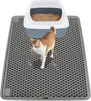 Large Silicone Cat Litter Mat,xl Waterproof Cat Litter Trapping Mat,Washable Cat Litter Box Trapping Mats for Floor