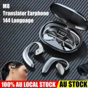 Language Translation Earbuds 144 Languages Real Time Two-Way Translator Pods AU