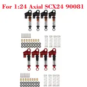 4Pcs 1/24 RC Car Aluminum Alloy Threaded Shock Absorber for Axial SCX24 90081 g