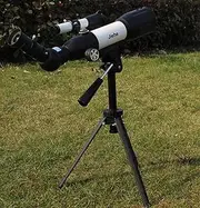 Refractive Astronomical Telescope, 45° Vertical Optical Star Telescope with Tripod for 360° Adjustment, HD Monocular Dual Use