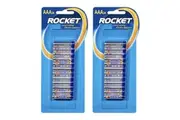 2x 24pc Rocket AAA 1.5V Multi-Purpose Long Lasting Alkaline Battery Batteries