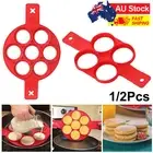Pancake Pan Non Stick Flipper Silicone Egg Omelette Mould Breakfast Maker Tool