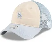 New Era 9Twenty Mesh Women's Cap - Los Angeles Dodgers Beige, Beige, One Size