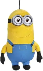 [Play by Play] Minions Rise of Gru Minions Plush Toy Premium Cuddly Toy New Selection Bob, Otto, Kevin, Stuart, Dave with PVC Eyes Original Licence (Kevin 30 cm)