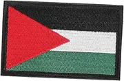 DOITOOL Palestine Flag Patch Embroidered Badge Accessory for Clothing Bags Durable Material with Hook Loop Fastening Unique Armband for Personal Expression