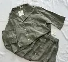 NWT!! COBBLESTONE LIVING 100% LINEN AMELIA SHIRT TOP & ANDREA SKIRT. SIZE S/M