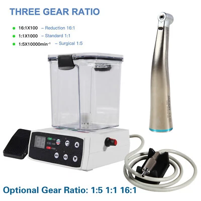 NSK Style Brushless Dental LED Electric Micro Motor/ 1:1 Fiber Optic Handpiece