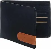 [MARKQUES] Vegan Leather Mens Wallet, Black
