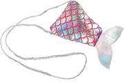 [ROMISBABA] Mermaid Tail Crossbody Bag for Shoulder Messenger Bag Fashionable Coin Storage Durable Design for Everyday Use Present for All Ages
