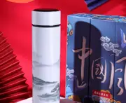 Intelligent Water Bottle Stainless Steel Vacuum Flask Lcd Screen Temperature Display Travel Sport Portable Thermo Cup - D