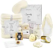 WERNNSAI Gift Baskets For Women Self Care Gifts Relaxing Gifts Basket Care Package With Blanket, Unique Gifts Box For Mom Her Best Friend Girl Friend Sister Grandma Wife Holiday Gift