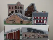 Set of Six SWPA Connellsville Coal Mining Coke Oven Region Wooden Collectibles