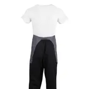 Whites Short Bistro Apron Charcoal - 750x373mm 29.5x14.7"