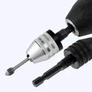 2pcs Keyless Chuck Conversion Adapter for Drill Bit Quick Change 0 3 6 5mm
