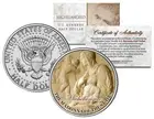 MICHELANGELO * MADONNA OF THE STAIRS * Christ Sculpture JFK Half Dollar US Coin