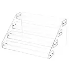 4 Tier Clear Spice Rack Shelf Seasoning Can Organizer for Countertop Pantry