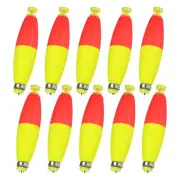 10-Pack Fishing Bobbers Floats, 3 Inch EVA Weighted Bobbers [Red & Yellow]