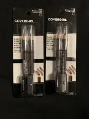 (2) CoverGirl Easy Breezy Brow Fill & Define Pencils #505 Rich Brown - Total 4