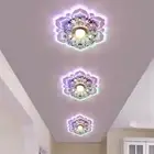 Modern LED Crystal Ceiling Lights Surface Mounted Porch Lamp (Multicolor)