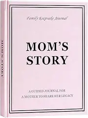 YOELOVE Mom's Life Story Journal, Leather Hardcover Book with 250+ Prompt Questions for Mom to Share Her Memories, Gifts for Birthday Mother's Day Christmas