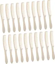 NOLITOY 50 Sets Disposable Comb French Hair Comb Hair Combs Detangler Bulk Combs for Bathing Styling Grooming Women Wrapped Hairbrush Hair Tools Hotel Hair Comb Beige