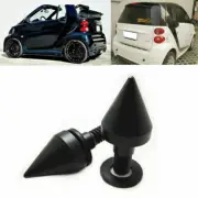 Black Matte Front/Rear Bumper Protector Spikes Guards Protectors For Smart Car-2 (for: Smart)