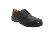 Roamers Mens XXX Extra Wide 4 Eye Tramline Gibson Shoes (Black) - UTDF650