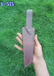 Custom Handmade Fixed Tanto Blade Knife Leather Sheath Holster Belt Loop