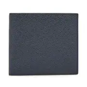 $590 New Thom Browne Wallet Men's Leather Billfold Bicolor Navy Red Pebble Grain