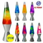 ❤ Lava Lamp 37cm Night Light Decor Various Colours Party Silver Base Large AUS