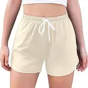 [ODAWA] Moccasin Womens Sweat Shorts Women Workout Shorts with Liner Womens Quick Dry Shorts