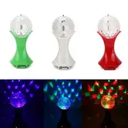 World Cup Rotating RGB LED Stage Light With Sound Mode MP3 Remote Controller U Disk 33 WHITE