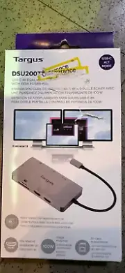 Targus - USB-C Dual HDMI 4K Docking Station with 100W PD Pass-Thru - Silver USA
